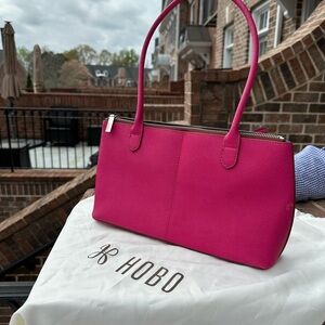 HOBO Hot Pink Leather Shoulder Tote